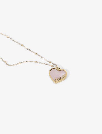 Collier à pendentif coeur orné d&