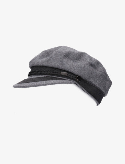 Casquette gavroche en laine - Gris - 2