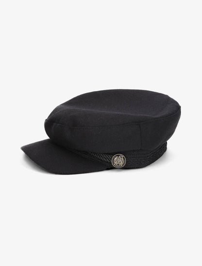 Casquette gavroche en laine - Noir - 3