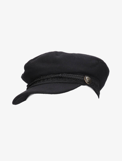 Casquette gavroche en laine - Noir - 2