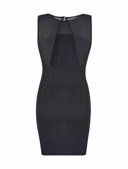 Robe stretch dos nu - Noir - 2