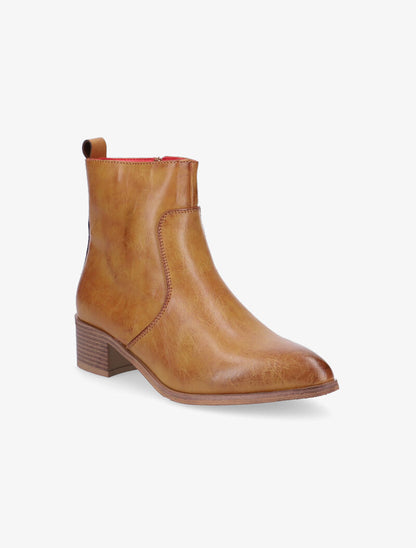 Boots basiques à bout pointus - Camel - 2