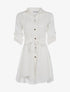 Robe chemise saharienne - blanc - 3