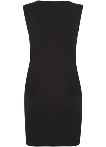 Robe à zips en biais - Noir - 2