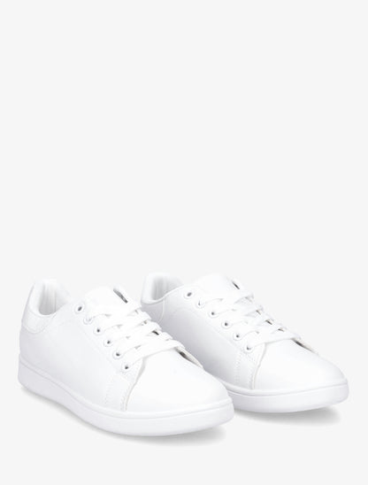 Baskets basiques unies - Blanc - 4