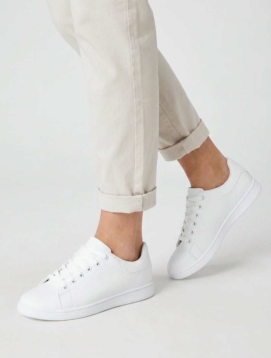 Zapatillas básicas lisas - Blanco