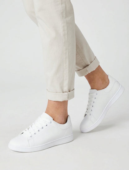 Zapatillas básicas lisas - Blanco