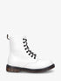 Boots montantes lacées en simili - Blanc - 1