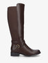 Bottes élastiquées à sangle et boucle - Marron - 1