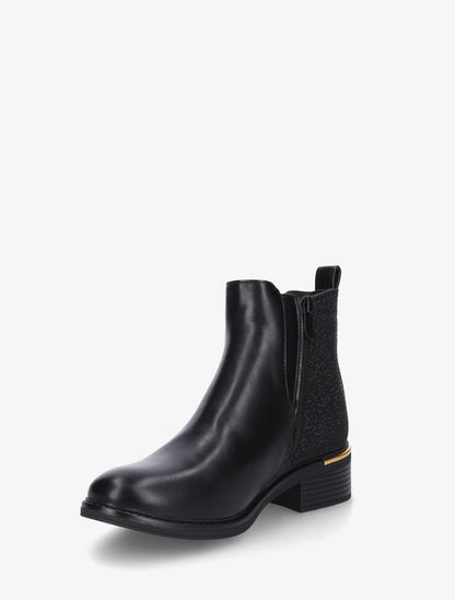 Bottines élastiquées à contrefort irisé - Noir - 3