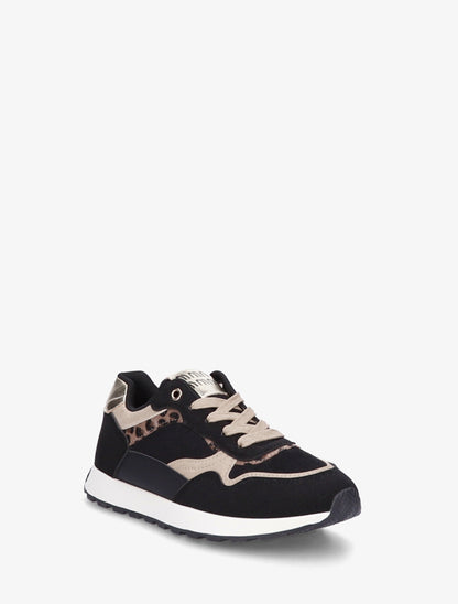 Sneakers à bandes contrastantes - Noir - 2