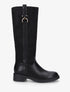 Bottes cavalière à boucle bijou - Noir - 1