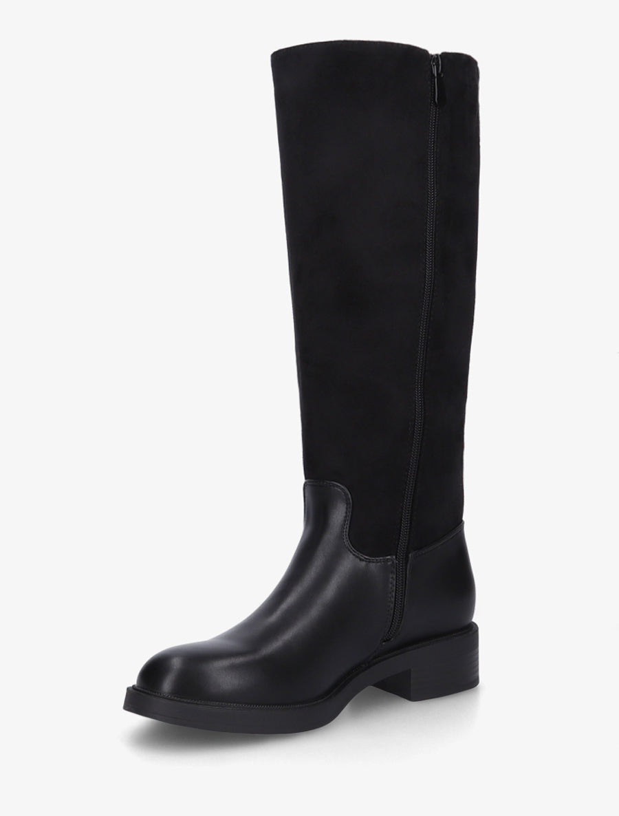 Bottes cavalière à boucle bijou - Noir - 3