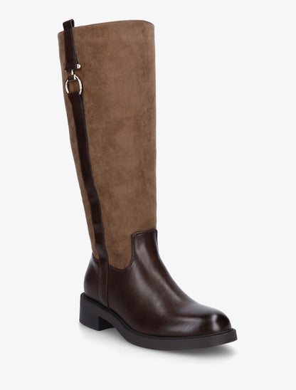 Bottes cavalière à boucle bijou - Marron - 2