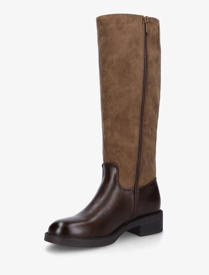 Bottes cavalière à boucle bijou - Marron - 3