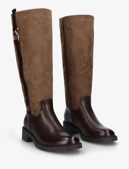 Bottes cavalière à boucle bijou - Marron - 4