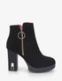 Bottines à talon et zip - Noir - 1