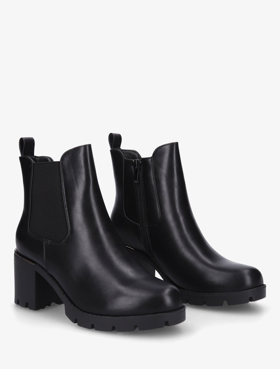 Bottines à cheville élastiquée - Noir - 4