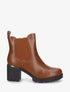 Bottines à cheville élastiquée - Camel - 1