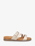 Nu-pieds en simili à boucle - Or - 5