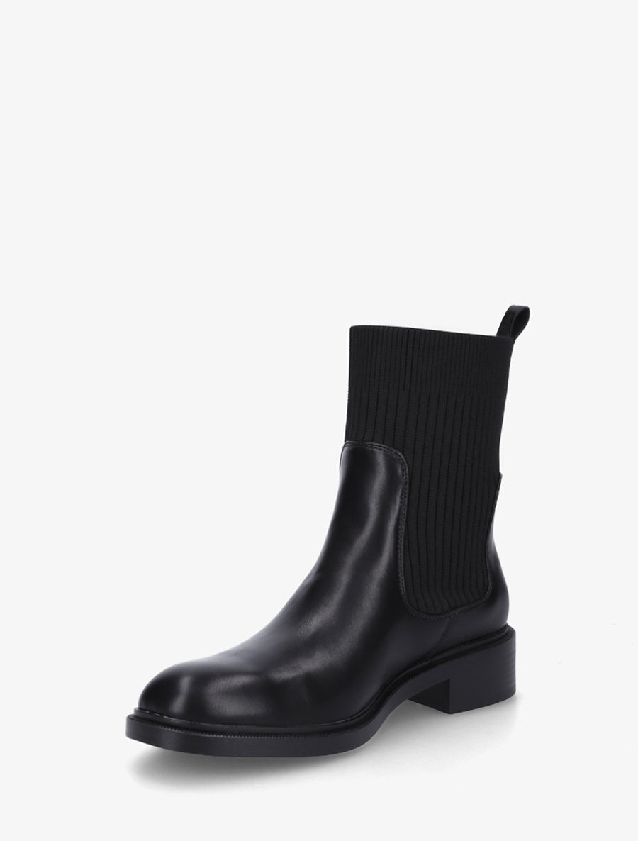 Bottines style chaussettes - Noir - 3