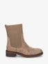 Bottines style chaussettes - Taupe - 1