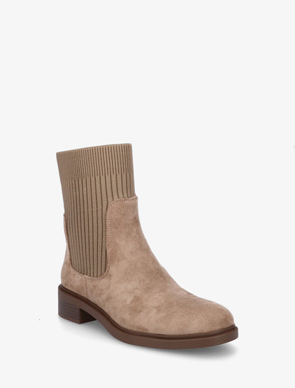 Bottines style chaussettes - Taupe - 2