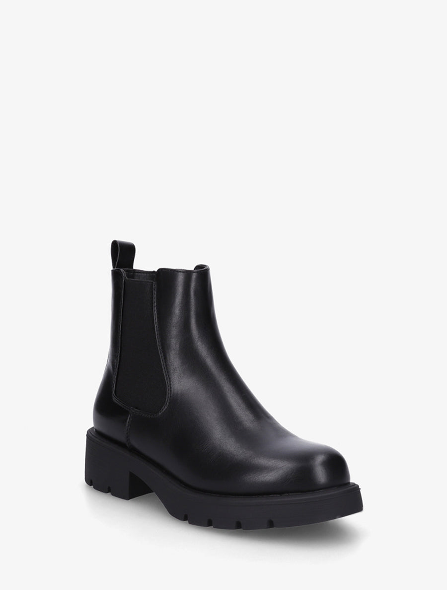 Bottines élastiquées à semelle crantée - Noir - 2