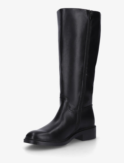 Bottes surpiqûres apparentes en simili - Noir - 3