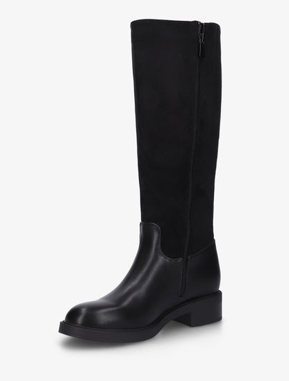 Bottes cavalières bi-matière à boucle - Noir - 3