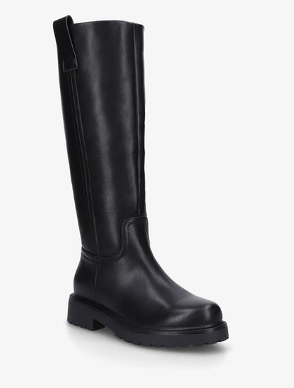 Bottes simili à semelle crantée - Noir - 2