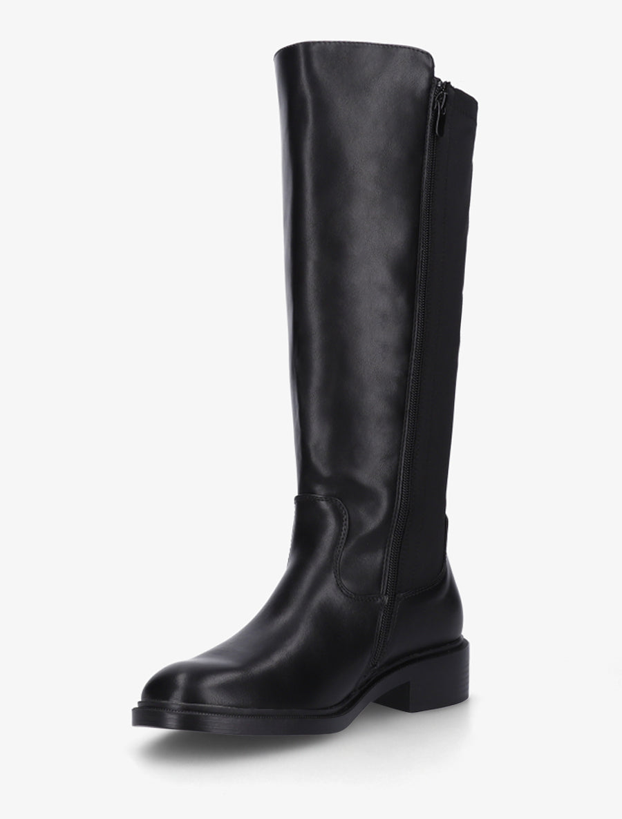 Bottes bimatière unies - Noir - 3