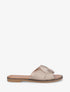 Mules plates style corde - Rose gold - 5
