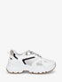 Sneakers à bandes irisées et pailletées - Blanc - 1