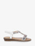 Nu-pieds en simili à strass - Blanc - 5
