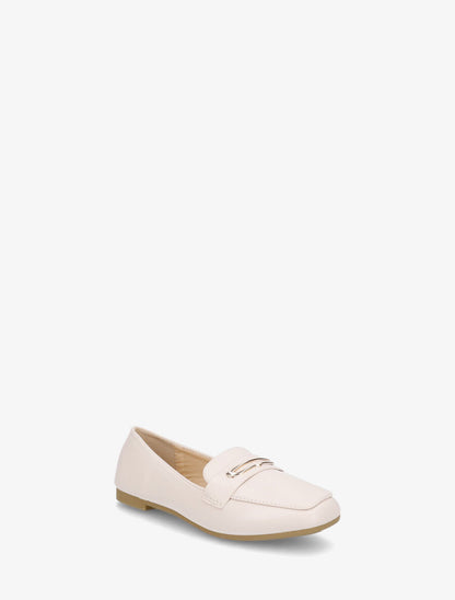 Mocassins à boucle fantaisie - Beige - 2