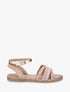 Nu-pieds en suédine bride fantaisie tressée - Rose - 5