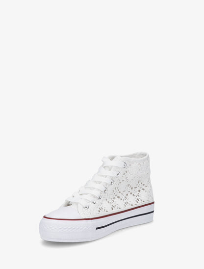 Tennis montante en crochet - Blanc - 3