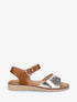 Nu-pieds basiques en simili nacré - Or - 1