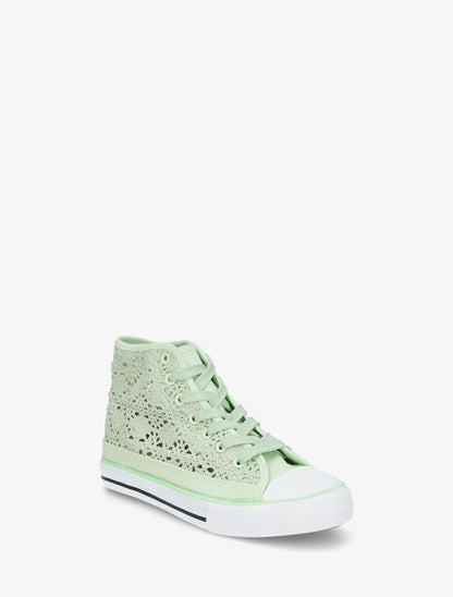 Tennis montantes en crochet - Vert d&