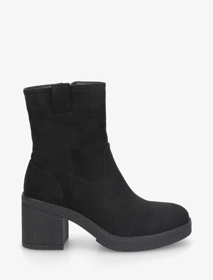 Bottines classiques en suédine - Noir - 1