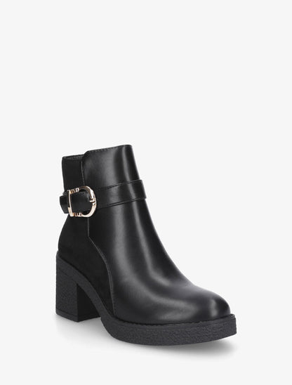 Bottines bi-matière - Noir - 2
