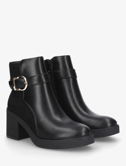 Bottines bi-matière - Noir - 4