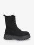 Bottines en suédine style rangers - Noir - 1