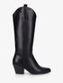 Bottes en simili style santiag - Noir - 1