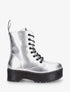 Bottines montantes en simili brillant - Argent - 1