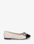 Ballerines effet tweed et nœud - Beige - 5