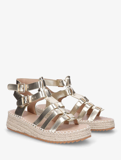 Sandales style spartiates - Or - 4