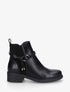 Bottines unies bi-matière - Noir - 5
