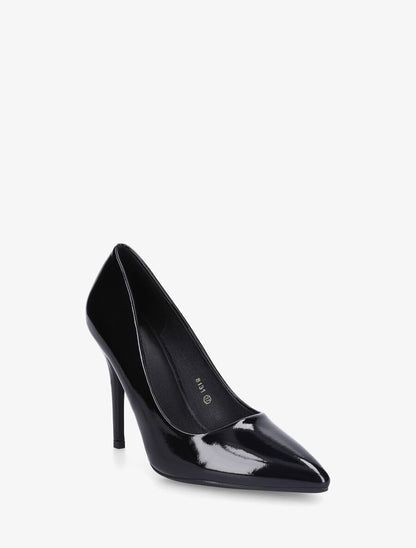 Escarpins vernis à talon aiguille - Noir - 2